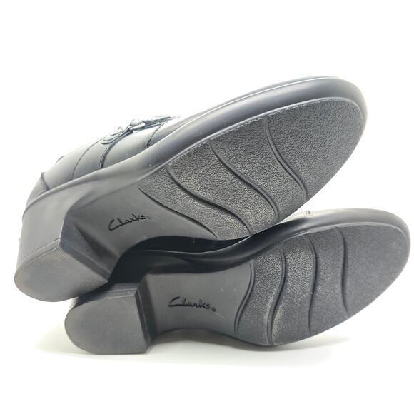 Clarks Collection Mule Slip On-Black-Leather-Women's 7 - Picture 6 of 7